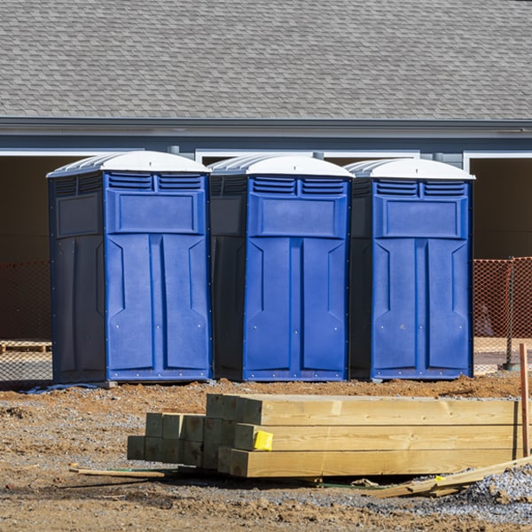 do you offer hand sanitizer dispensers inside the porta potties in Leiter